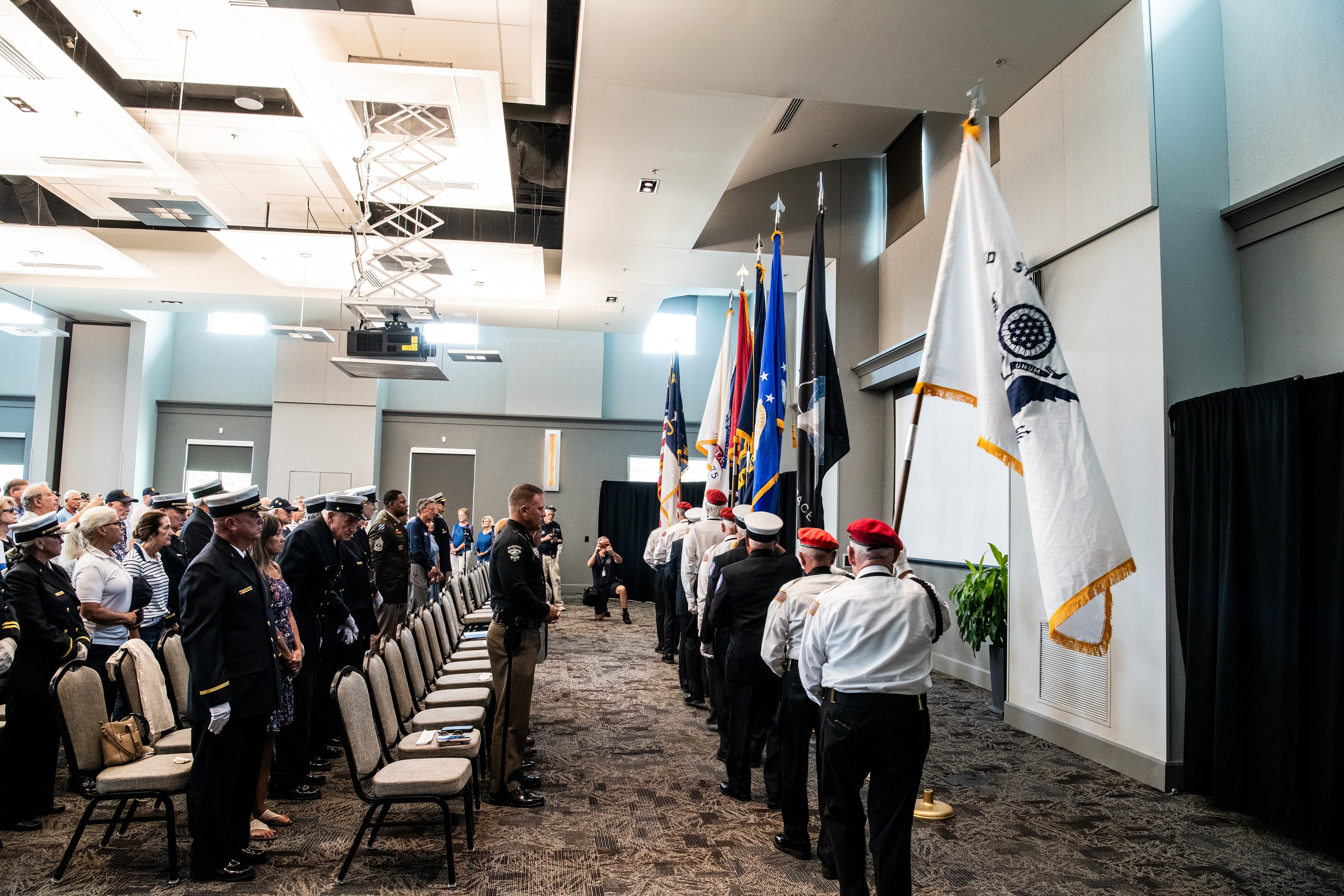 St. James Color Guard presenting the colors at the 9/11 Remembrance Ceremony