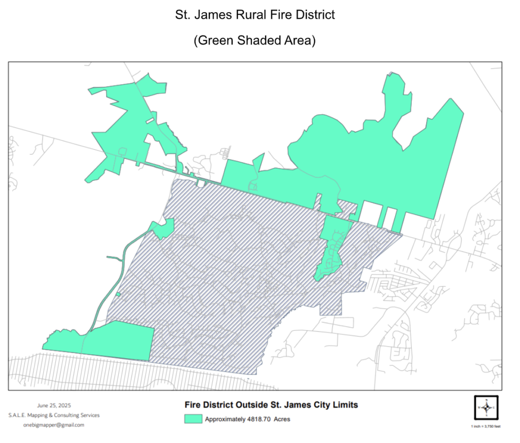 St. James Fire Department Announces Fire Fees Recommendation